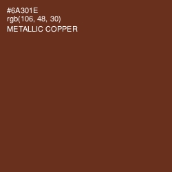 #6A301E - Metallic Copper Color Image