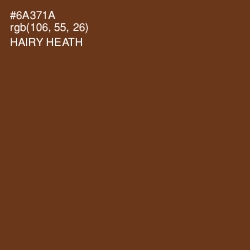 #6A371A - Hairy Heath Color Image