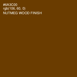 #6A3C00 - Nutmeg Wood Finish Color Image