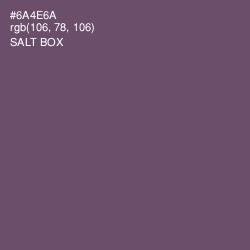 #6A4E6A - Salt Box Color Image