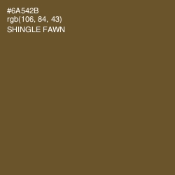 #6A542B - Shingle Fawn Color Image