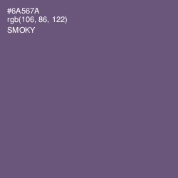 #6A567A - Smoky Color Image