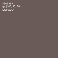 #6A5A58 - Dorado Color Image