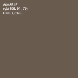 #6A5B4F - Pine Cone Color Image