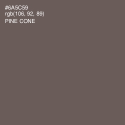 #6A5C59 - Pine Cone Color Image