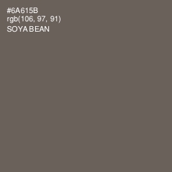 #6A615B - Soya Bean Color Image