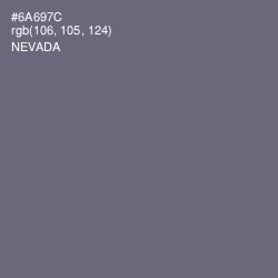 #6A697C - Nevada Color Image