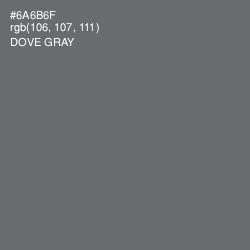 #6A6B6F - Dove Gray Color Image