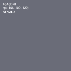 #6A6D78 - Nevada Color Image