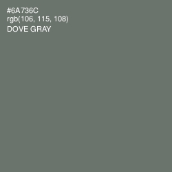 #6A736C - Dove Gray Color Image