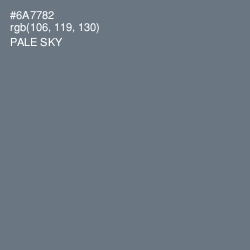 #6A7782 - Pale Sky Color Image