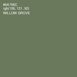 #6A795C - Willow Grove Color Image