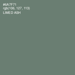 #6A7F71 - Limed Ash Color Image