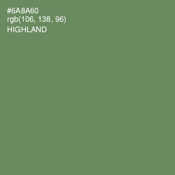 #6A8A60 - Highland Color Image