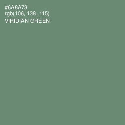 #6A8A73 - Viridian Green Color Image