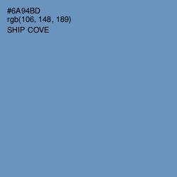 #6A94BD - Ship Cove Color Image