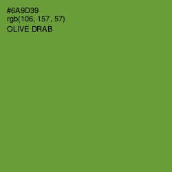 #6A9D39 - Olive Drab Color Image