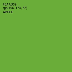 #6AAD39 - Apple Color Image