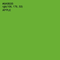 #6AB035 - Apple Color Image