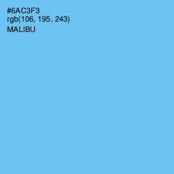 #6AC3F3 - Malibu Color Image