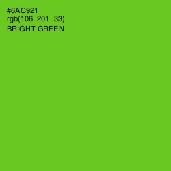 #6AC921 - Bright Green Color Image