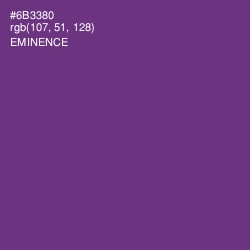 #6B3380 - Eminence Color Image