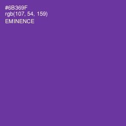 #6B369F - Eminence Color Image