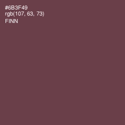 #6B3F49 - Finn Color Image