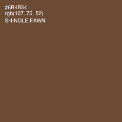 #6B4B34 - Shingle Fawn Color Image