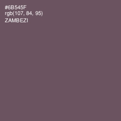 #6B545F - Zambezi Color Image