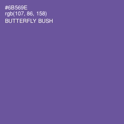 #6B569E - Butterfly Bush Color Image