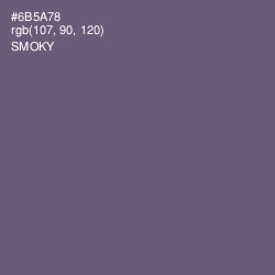 #6B5A78 - Smoky Color Image