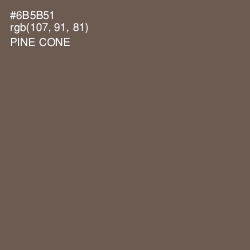 #6B5B51 - Pine Cone Color Image