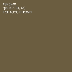 #6B5E40 - Tobacco Brown Color Image
