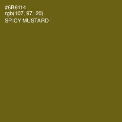 #6B6114 - Spicy Mustard Color Image
