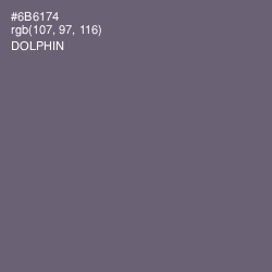 #6B6174 - Dolphin Color Image