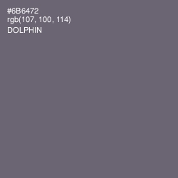 #6B6472 - Dolphin Color Image