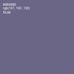 #6B6685 - Rum Color Image
