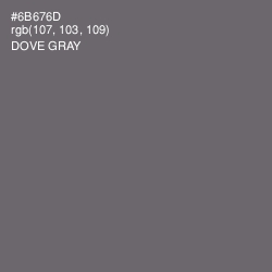 #6B676D - Dove Gray Color Image