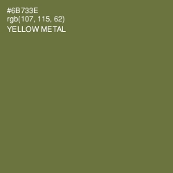 #6B733E - Yellow Metal Color Image