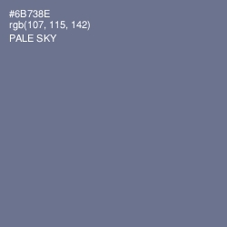 #6B738E - Pale Sky Color Image