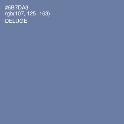 #6B7DA3 - Deluge Color Image