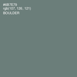 #6B7E79 - Boulder Color Image