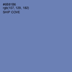 #6B81B6 - Ship Cove Color Image