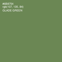 #6B8754 - Glade Green Color Image