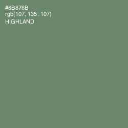 #6B876B - Highland Color Image
