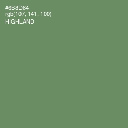 #6B8D64 - Highland Color Image