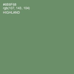 #6B8F68 - Highland Color Image