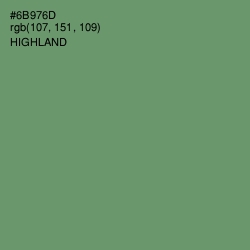 #6B976D - Highland Color Image