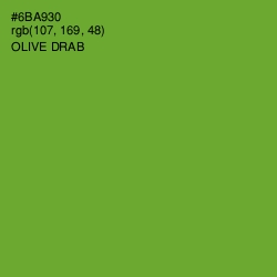 #6BA930 - Olive Drab Color Image